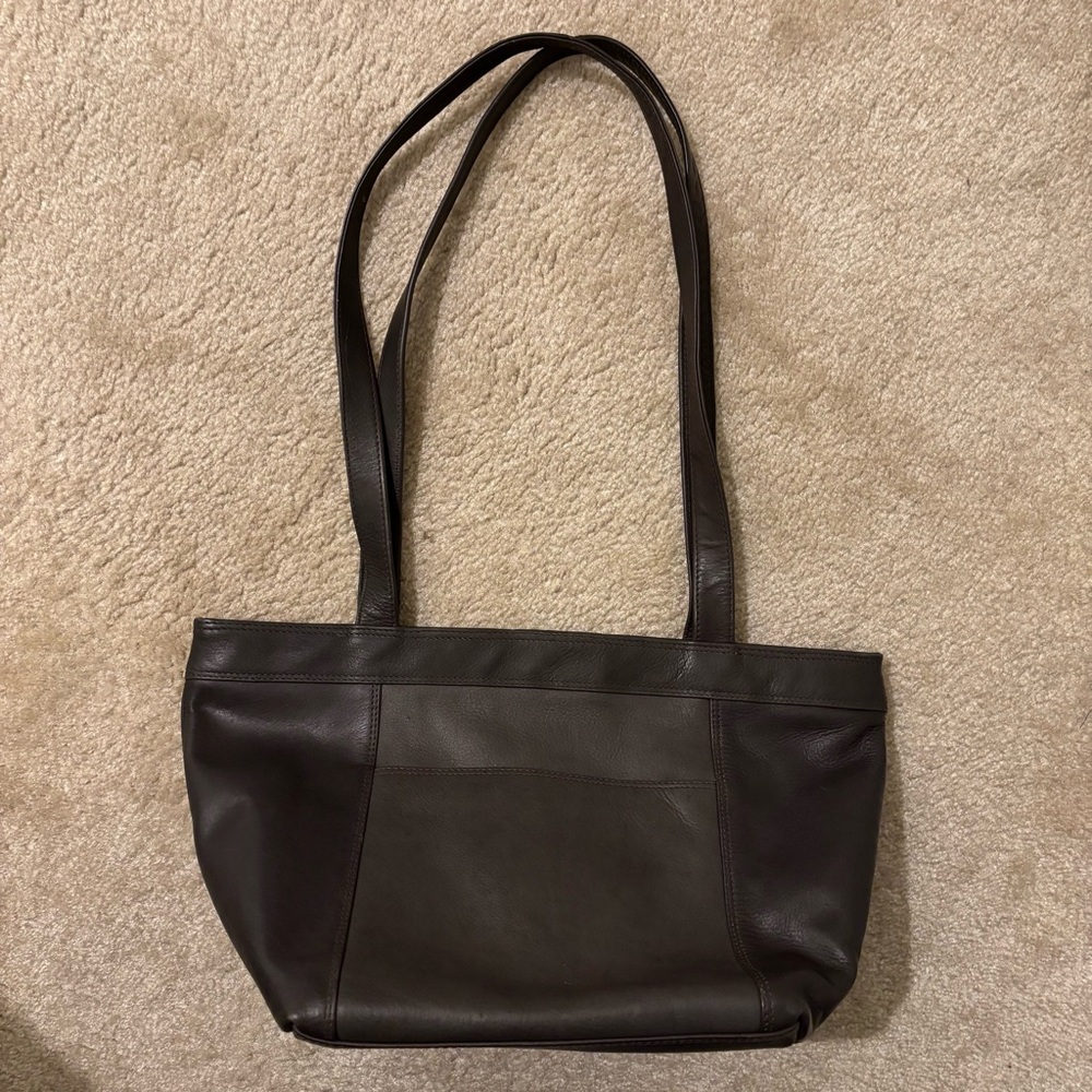 Tano Chocolate Brown Leather Handbag